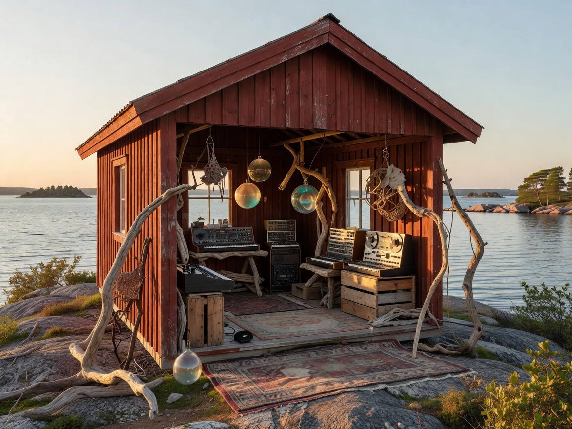 Stockholm Archipelago boutique music and art installation