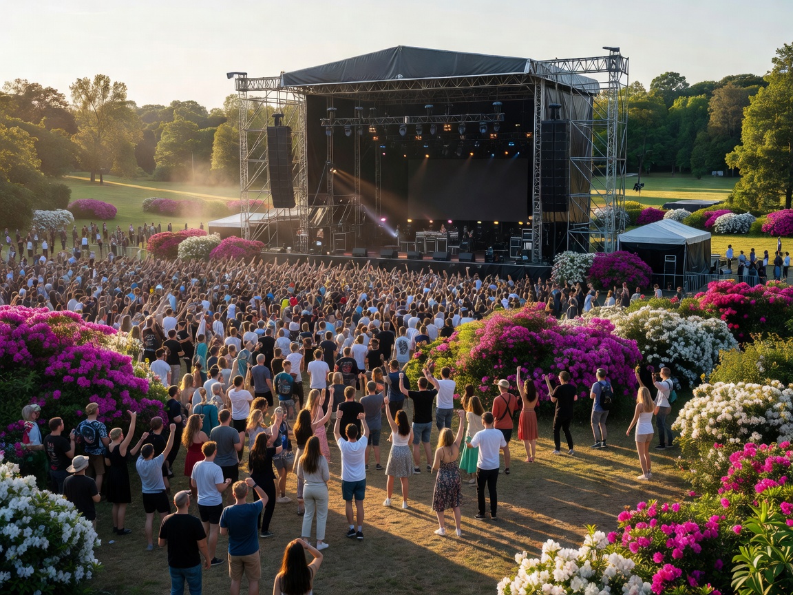 Way Out West main stage Azalea crowd in Slottsskogen Gothenburg